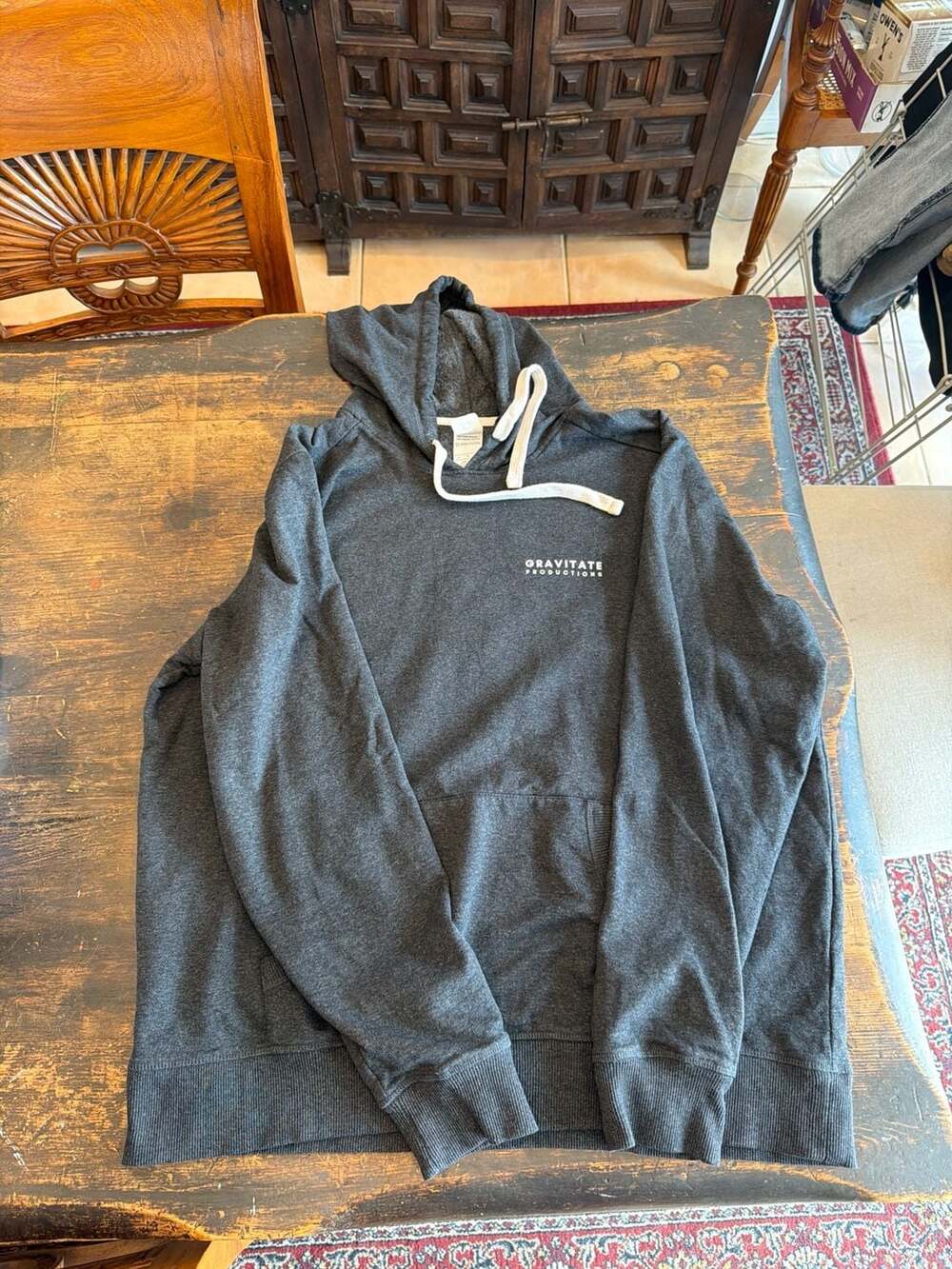 District Re-Fleece Hoodie XL Charcoal Gray Gravitate Productions